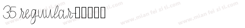 35 reguular字体转换